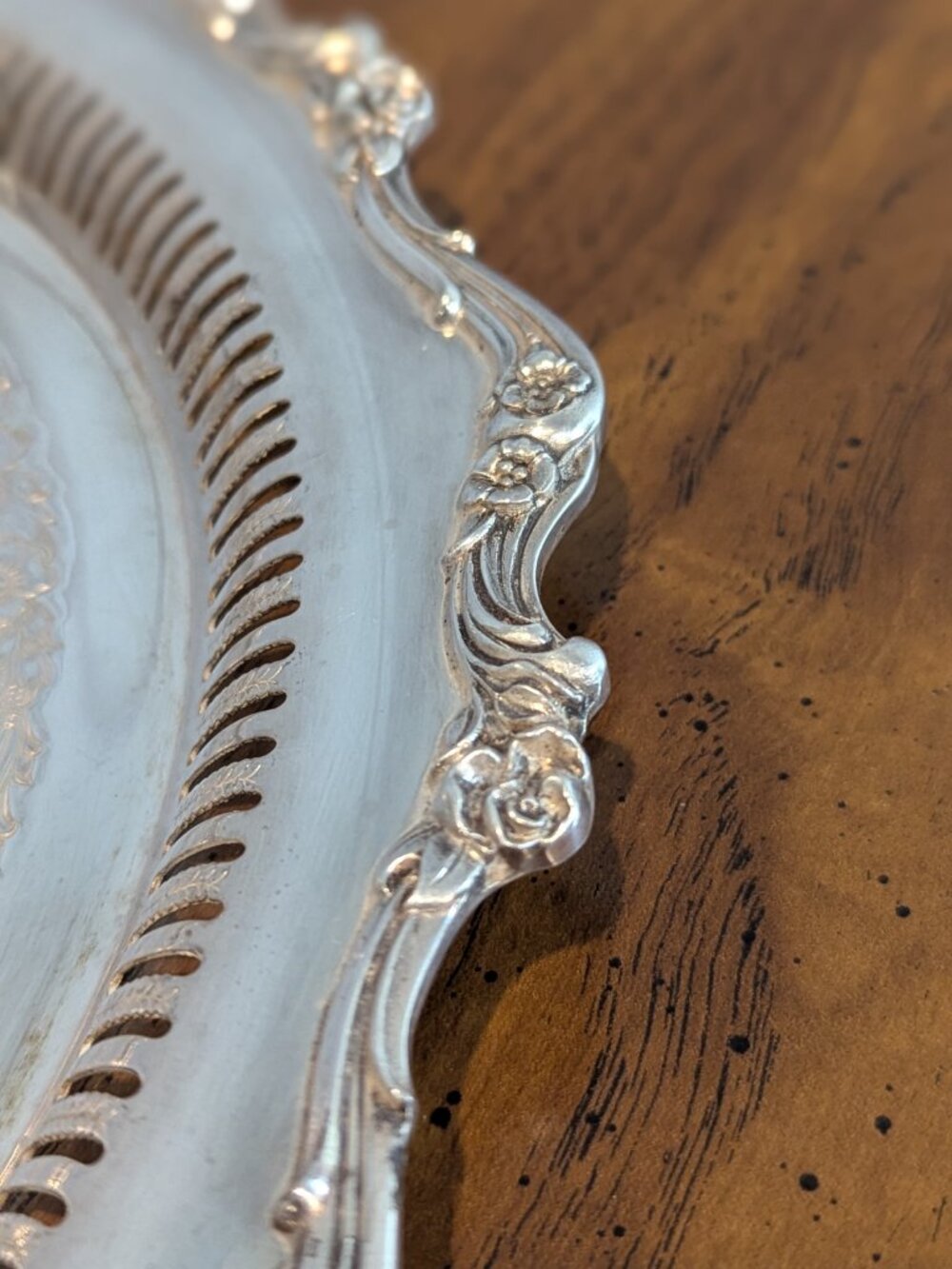 Wilcox American silver company American Rose 7371B Platter - Picture 7 of 13